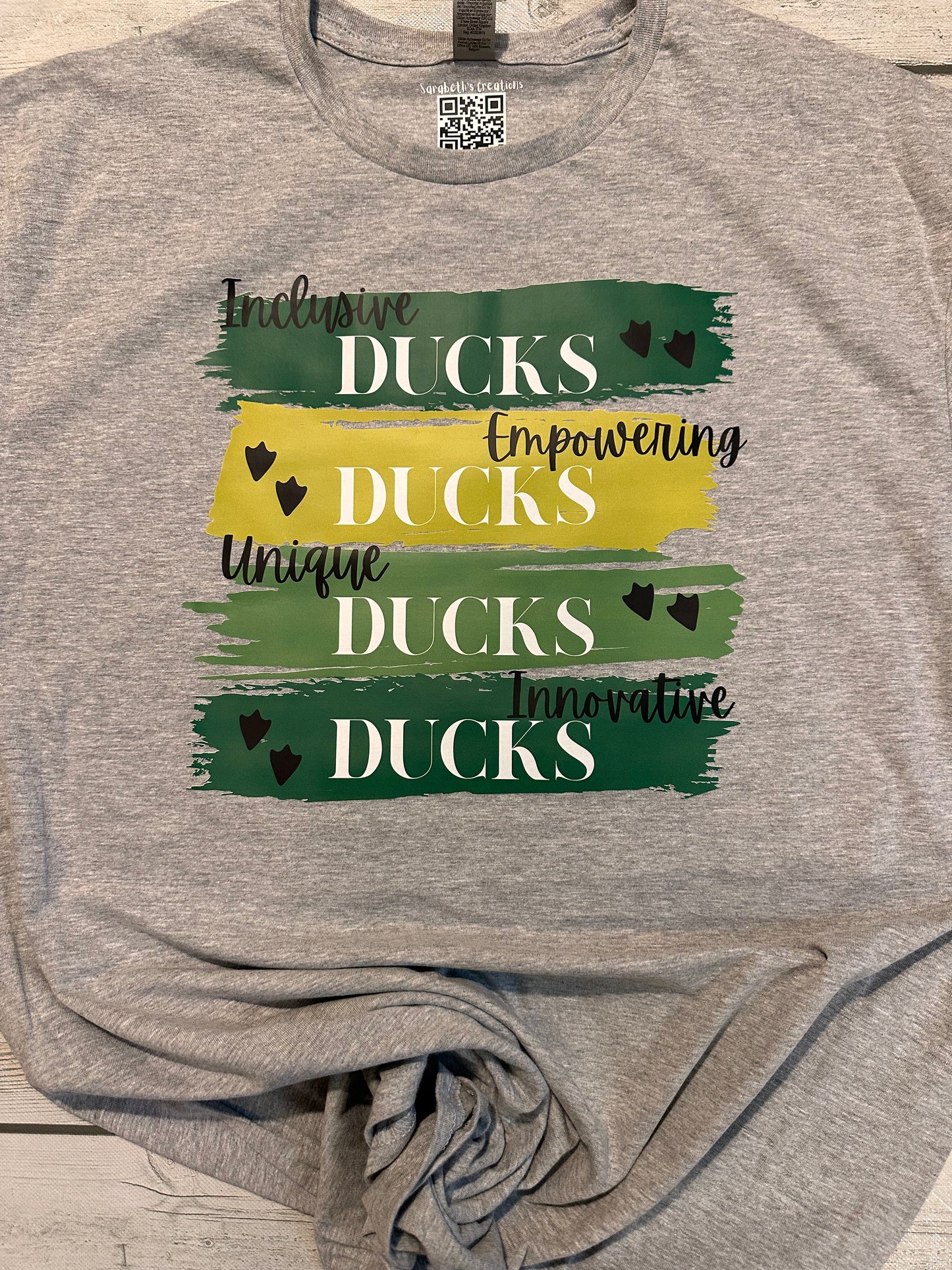 Inclusive Ducks paint brushed