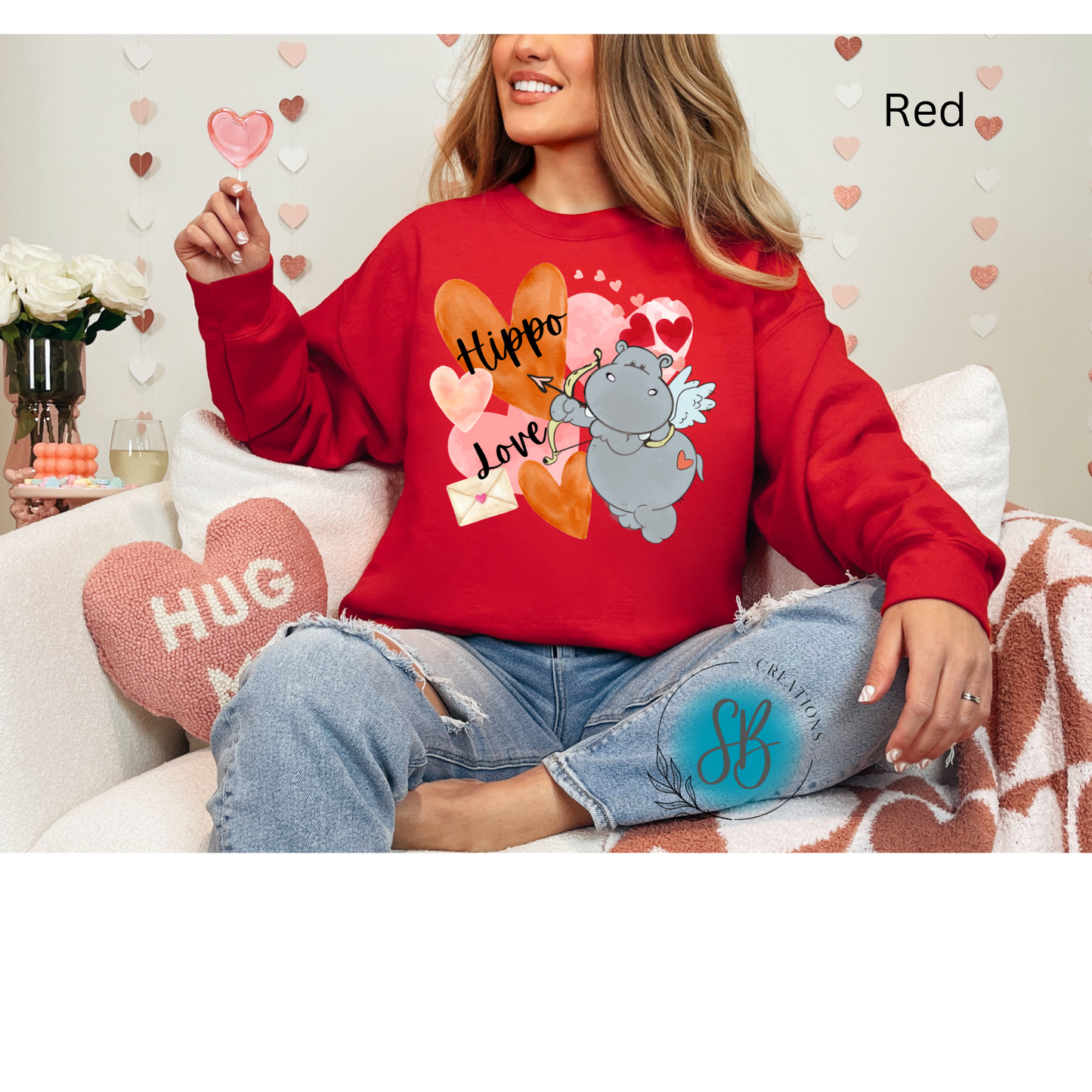 Hippo Love Sweatshirt