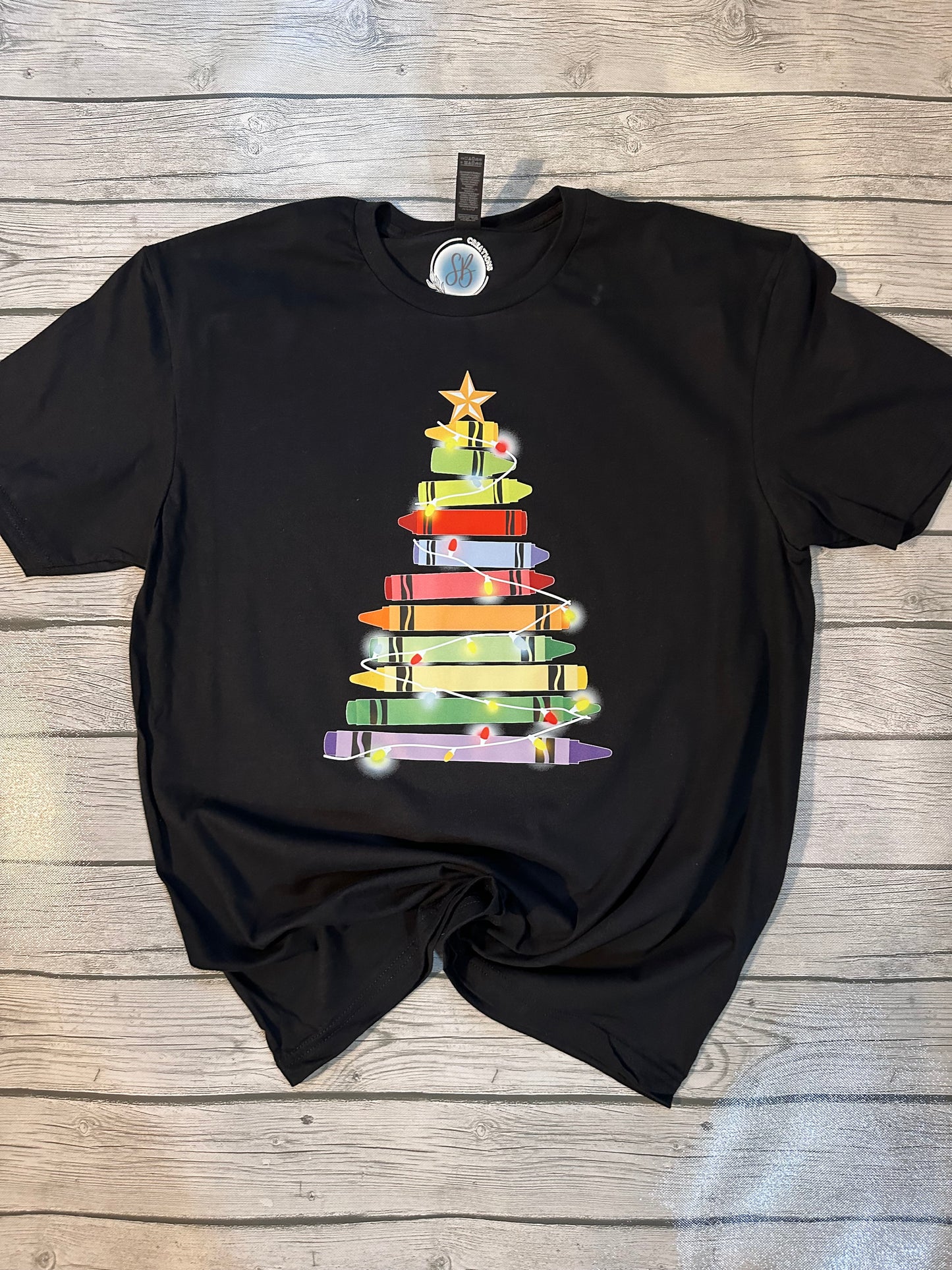 Crayon Christmas tree