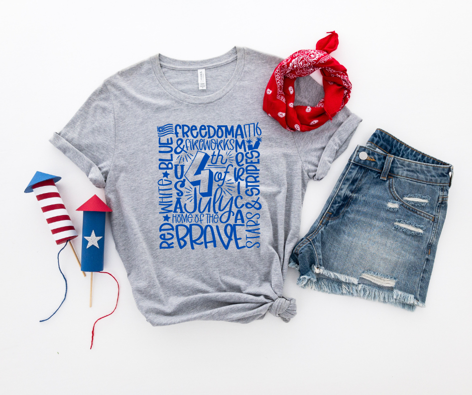 4th of July Typography