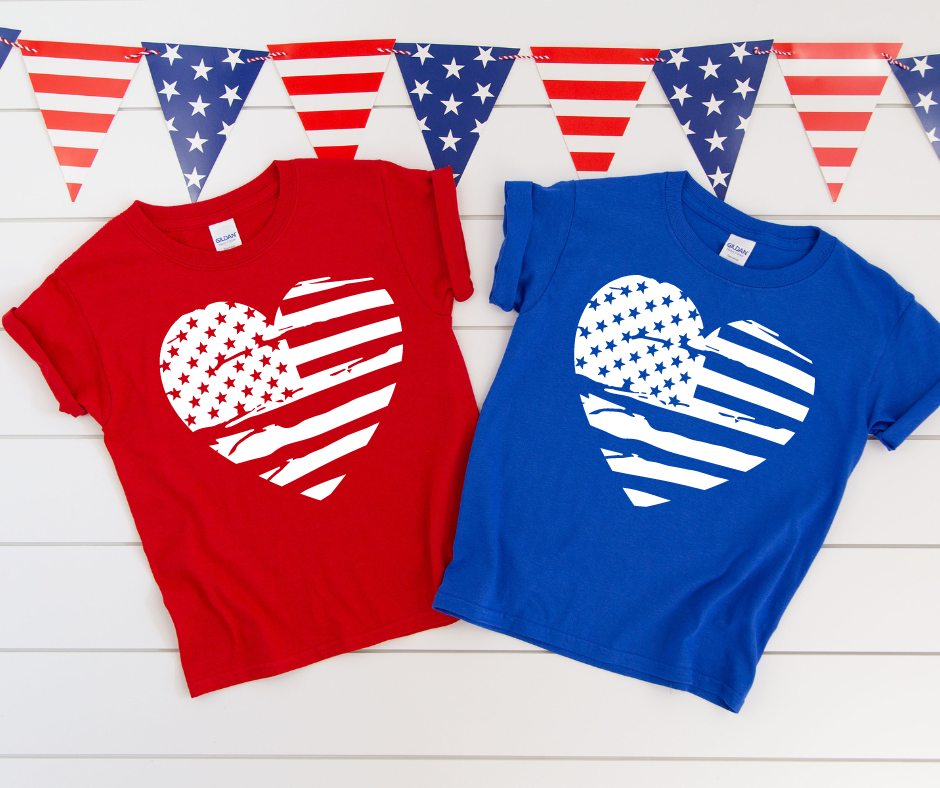 USA Flag Heart