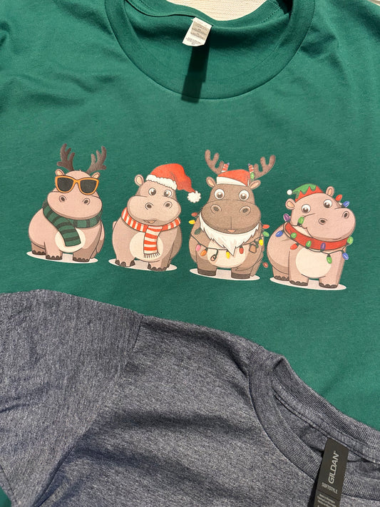 Christmas Hippos