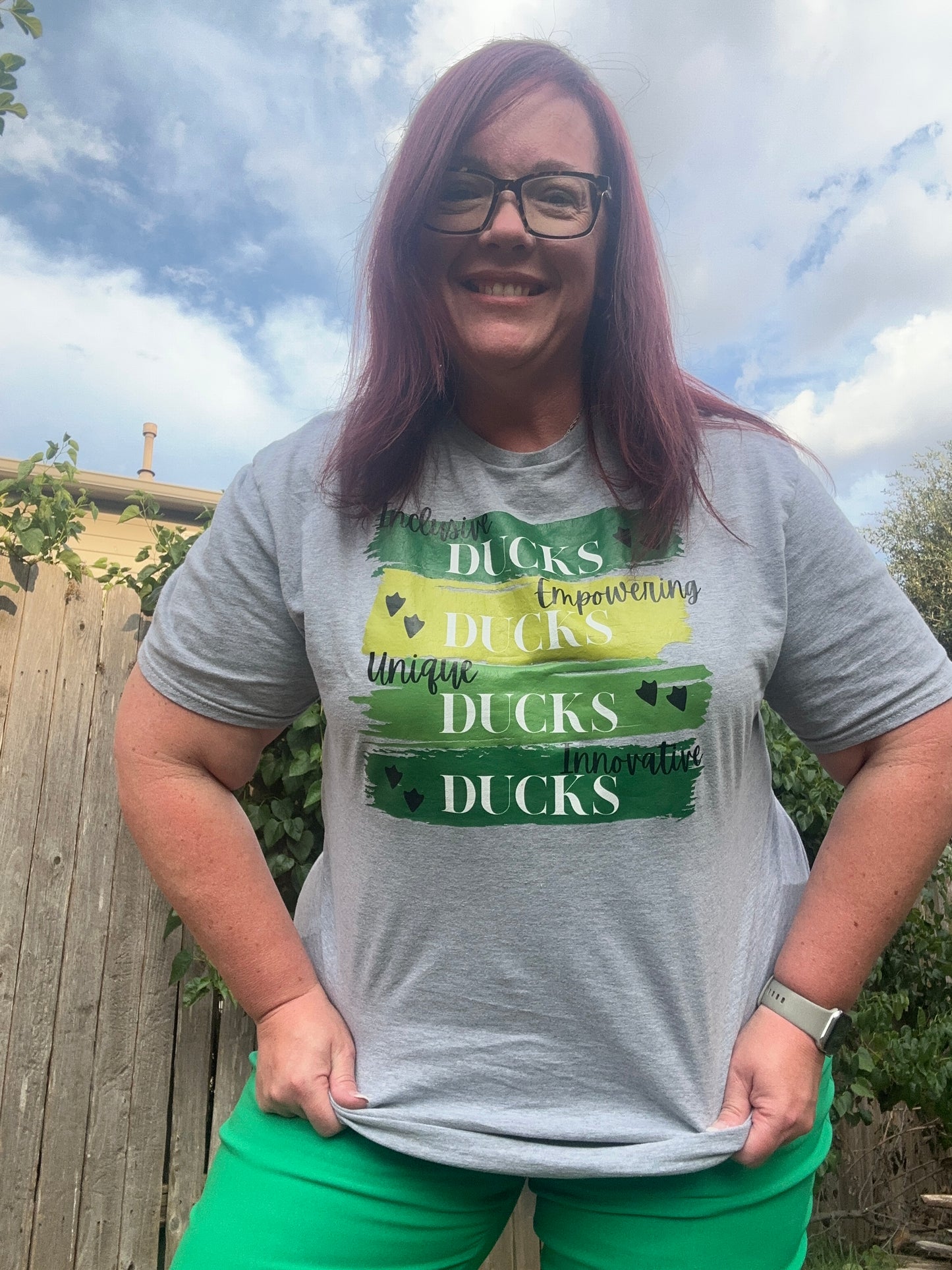 Inclusive Ducks paint brushed