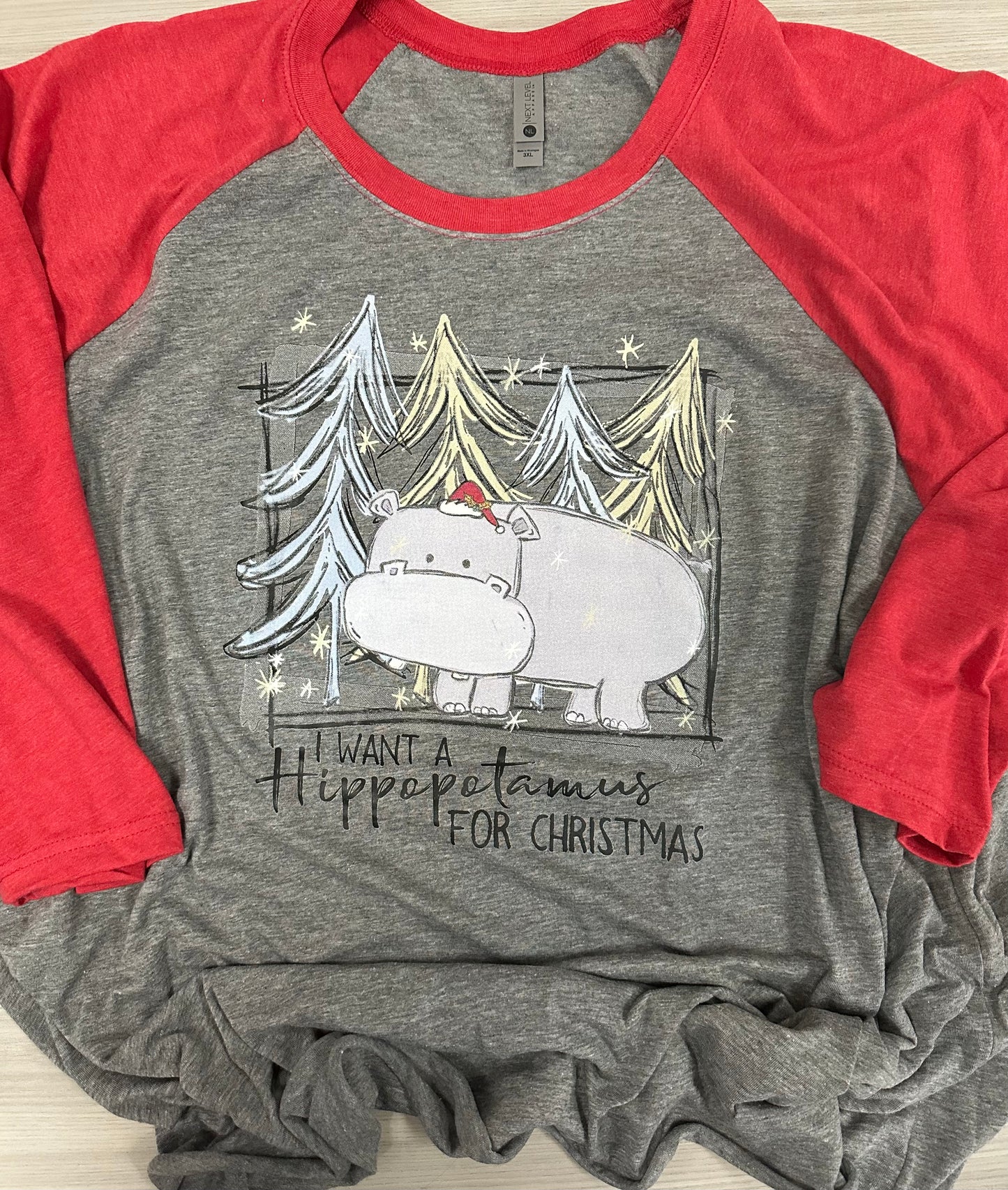 Hippo Christmas Vintage