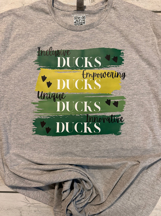 Inclusive Ducks paint brushed